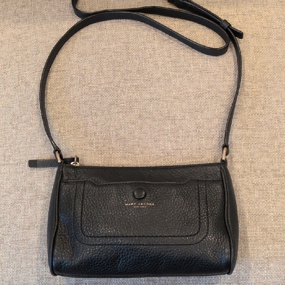 Marc Jacobs Empire City Black Leather Crossbody Bag